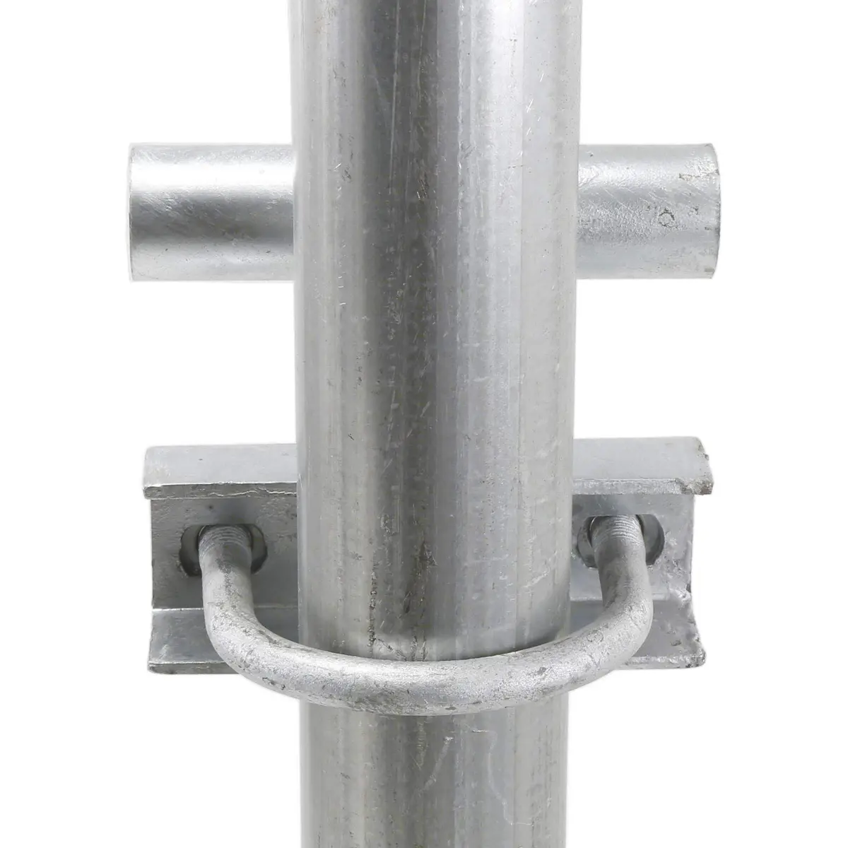 Plum Fittings Chain Link Fence Rolling Gate Universal Track Bracket | Rust-Resistant Steel, Adjustable Mount, Easy Installation - main product image