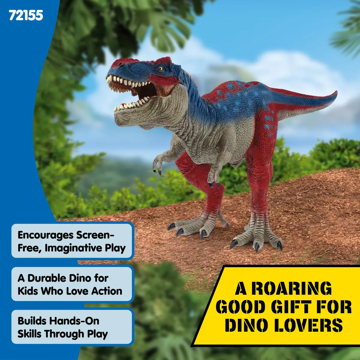 Schleich Tyrannosaurus Rex Toy 15.6 cm (5.5 inch) | Movable Jaw Action Figure for Kids 4+ - view 5