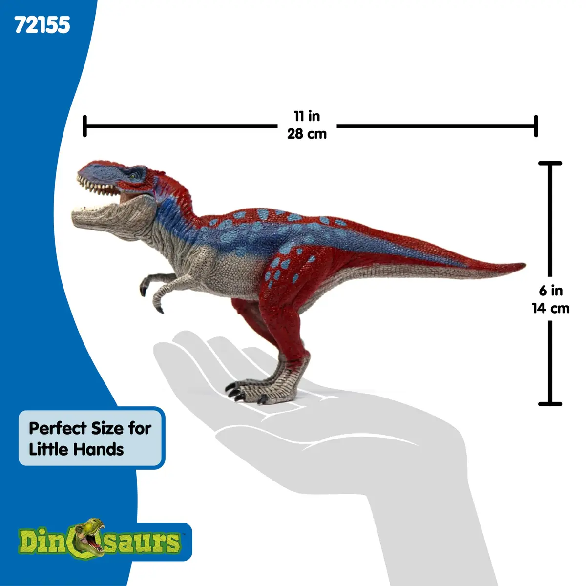 Schleich Tyrannosaurus Rex Toy 15.6 cm (5.5 inch) | Movable Jaw Action Figure for Kids 4+ - view 4