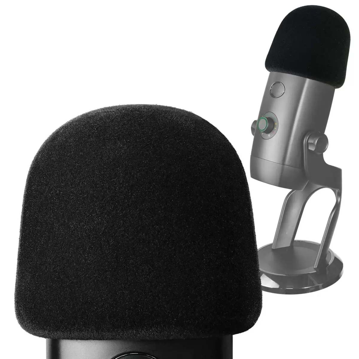 YOUSHARES Velvet-like Foam Windscreen for Blue Yeti X Mic | Reduces Plosives & Background Noise - main product image