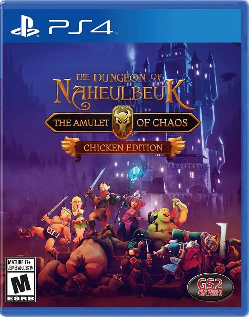 GS2 Games The Dungeon of Naheulbeuk: The Amulet of Chaos (Chicken Edition) - PlayStation 4 | Tactical RPG with Humor & Chaos - main product image