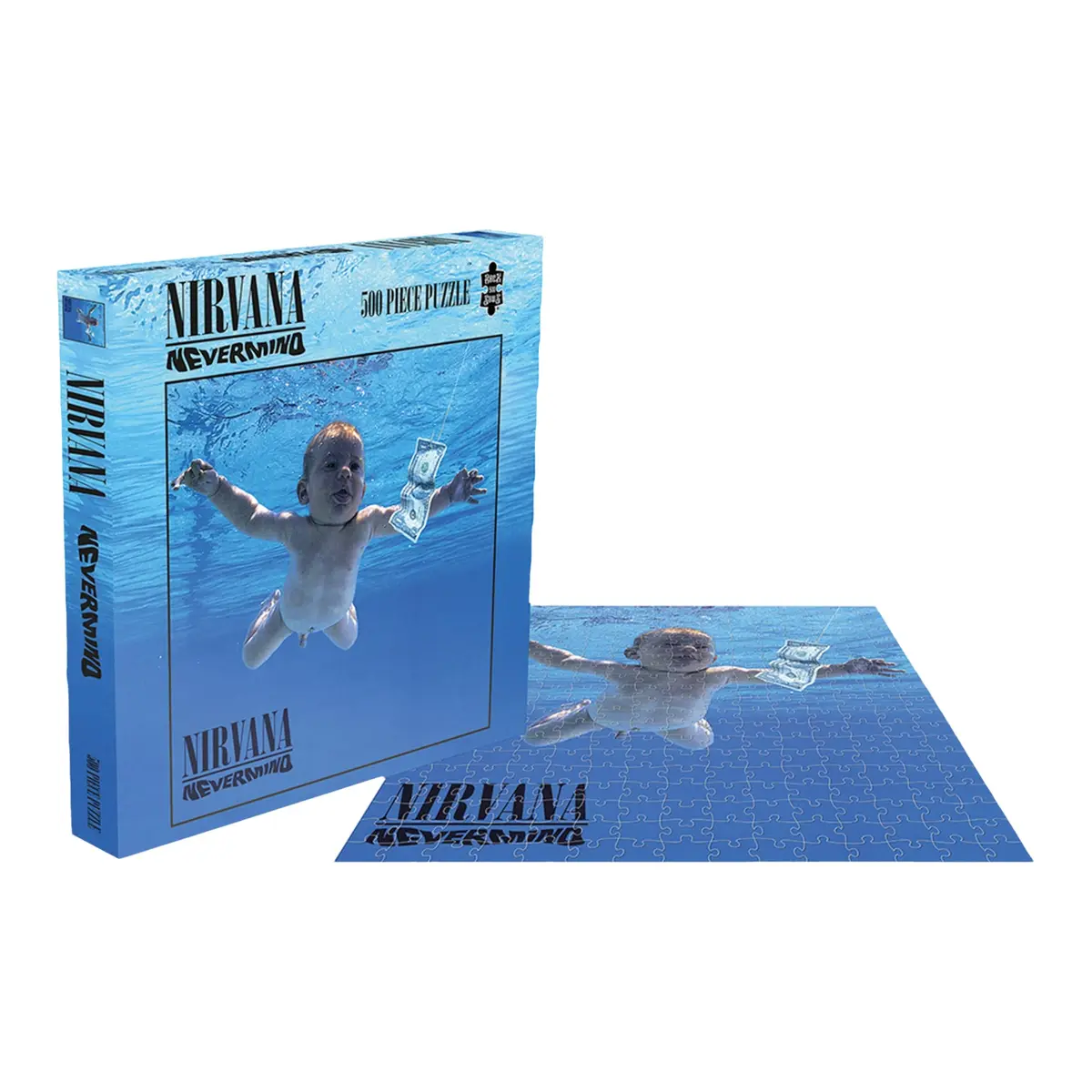 RockSaws Nirvana Nevermind 500 Piece Jigsaw Puzzle | Officially Licensed Music Memorabilia, 39cm x 39cm - view 3