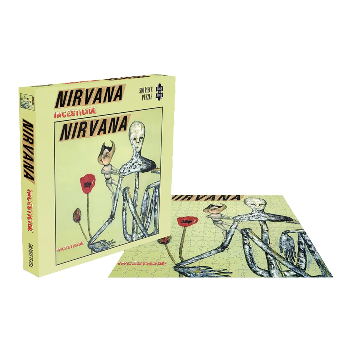RockSaws Nirvana Incesticide 500 Piece Jigsaw Puzzle | Music & Rock Theme, 41cm x 41cm - view 3