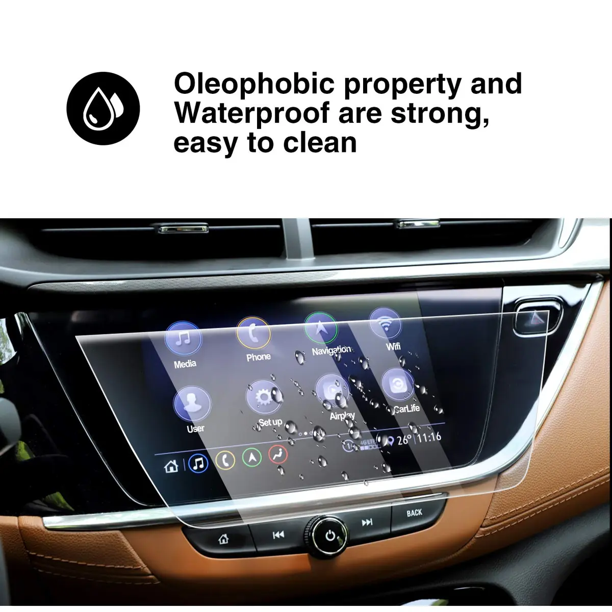 YEE PIN Screen Protector for Buick Envista 2024-2025 | Tempered Glass 9H, 11" & 8" Touchscreen - view 5
