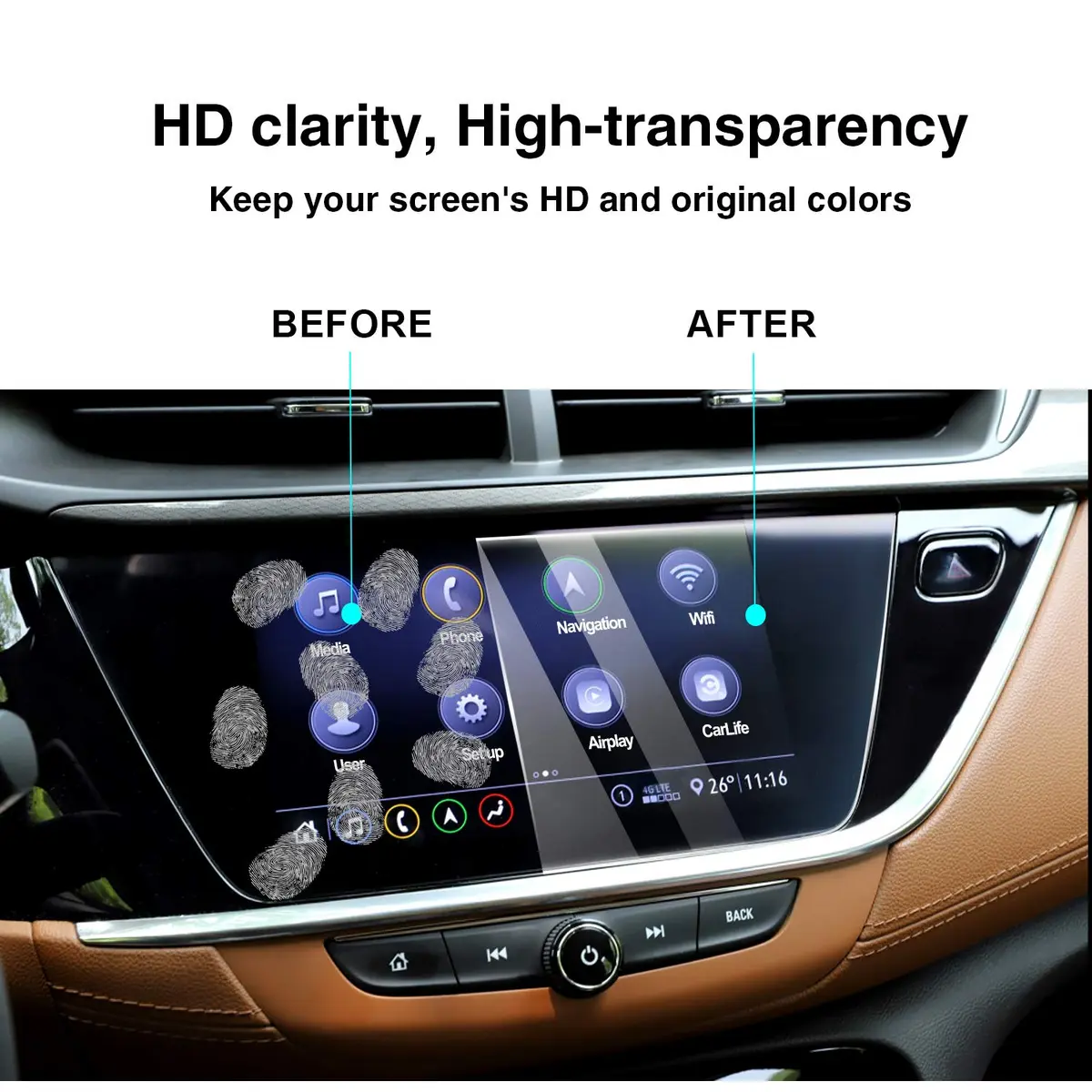 YEE PIN Screen Protector for Buick Envista 2024-2025 | Tempered Glass 9H, 11" & 8" Touchscreen - view 7
