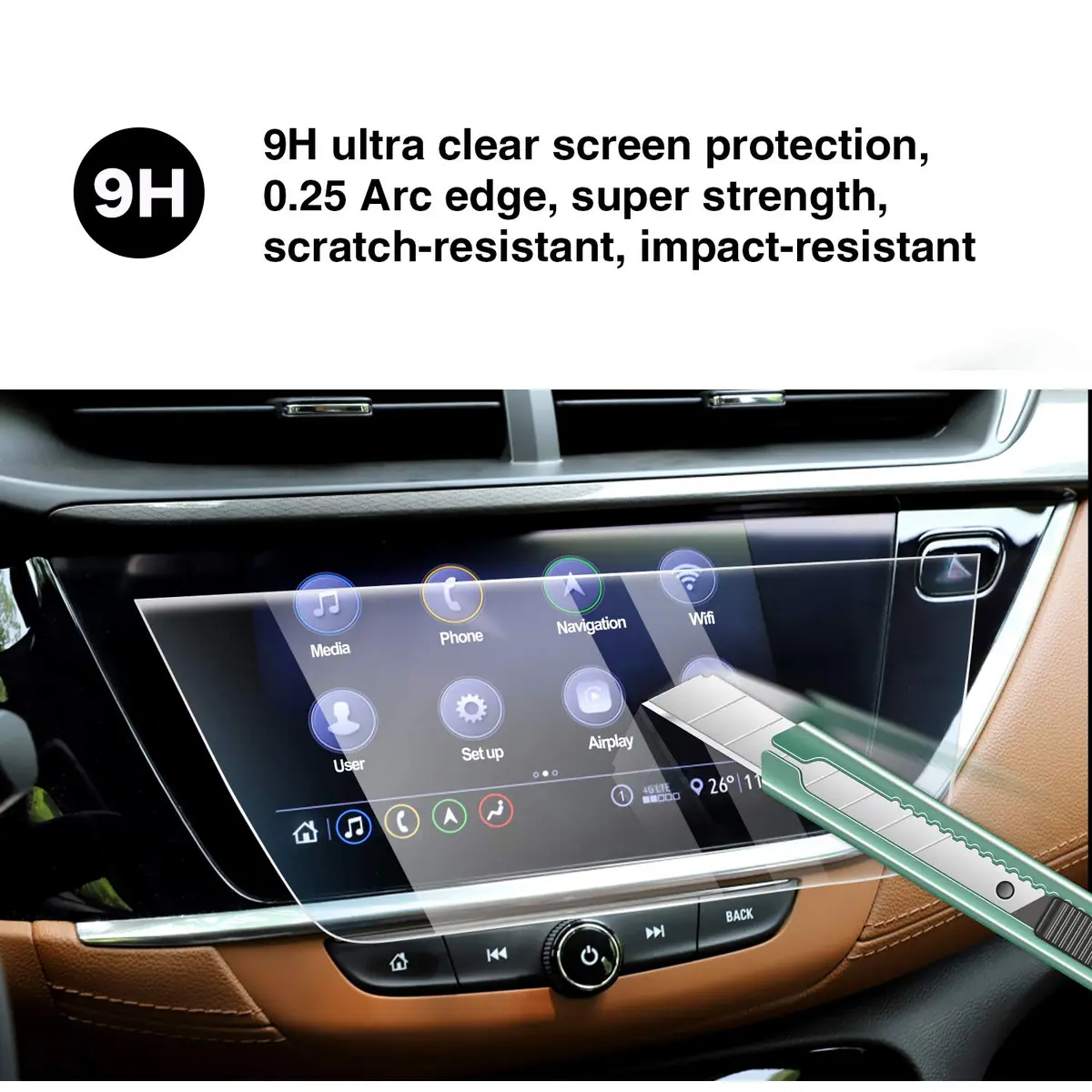 YEE PIN Screen Protector for Buick Envista 2024-2025 | Tempered Glass 9H, 11" & 8" Touchscreen - view 4