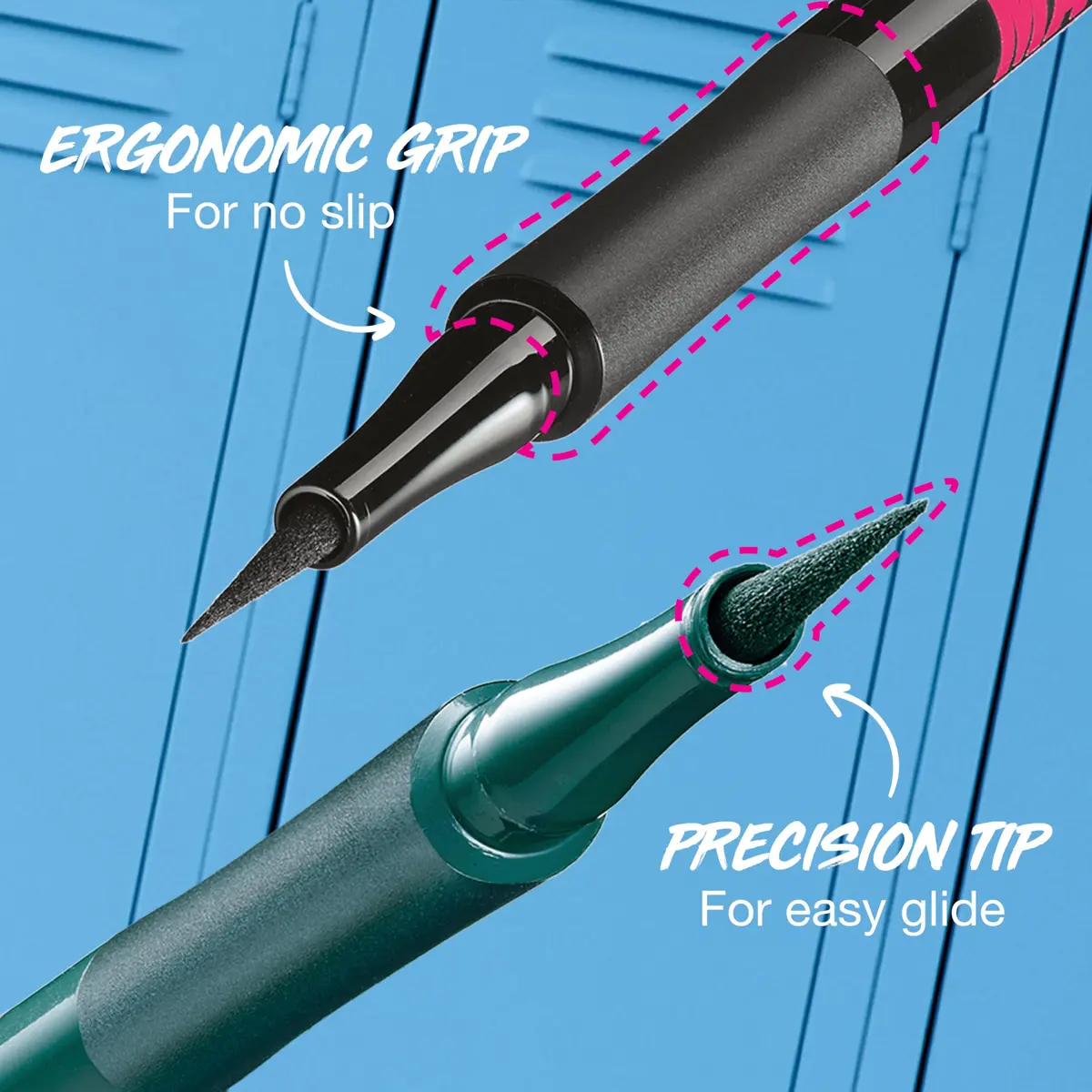 Maybelline Eyestudio Master Precise All Day Waterproof Liquid Eyeliner Makeup, Matte Black, 0.1 ml (0.034 Fl Oz) | Ophthalmologist Tested - view 2