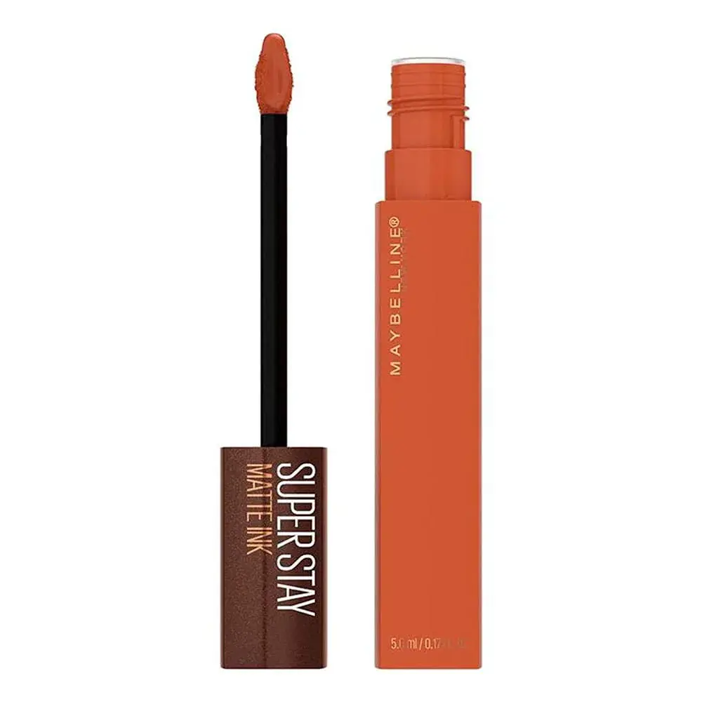 Maybelline SuperStay Matte Ink Liquid Lipstick, Coffee Edition, Caramel Collector, 0.17 Fl Oz (5 ml) | Long-Lasting Matte Color - main product image