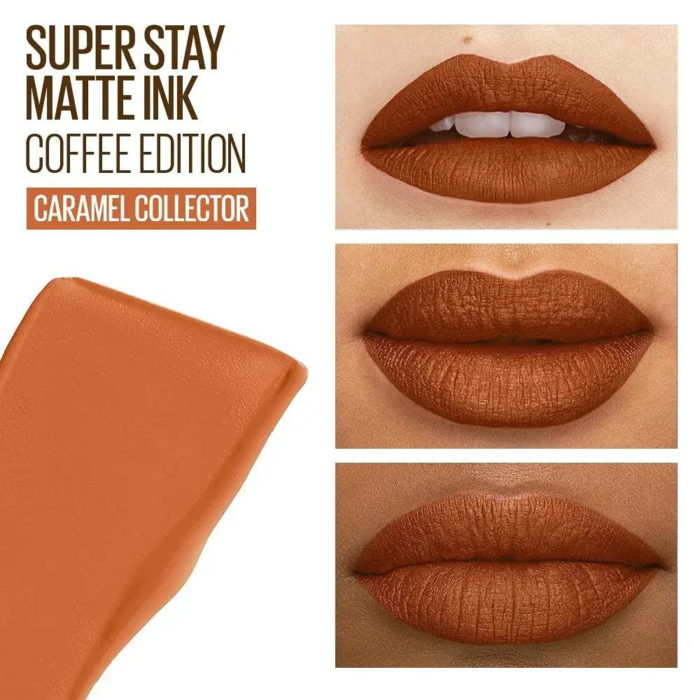 Maybelline SuperStay Matte Ink Liquid Lipstick, Coffee Edition, Caramel Collector, 0.17 Fl Oz (5 ml) | Long-Lasting Matte Color - view 3
