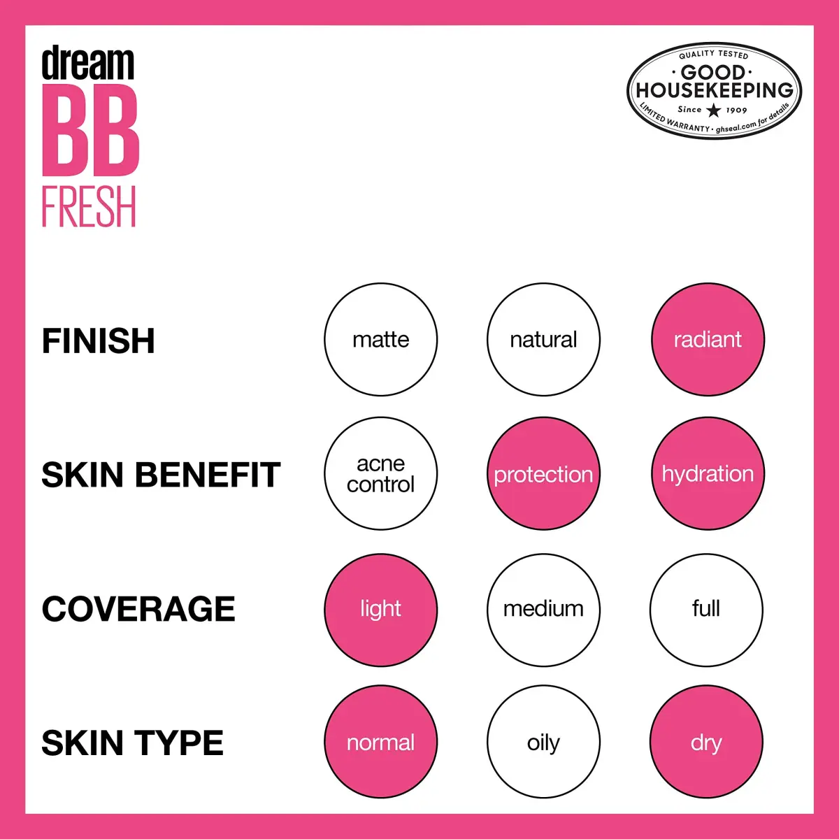 Maybelline Dream Fresh Skin Hydrating BB Cream Deep 1 Fl Oz | 8-in-1 Skin Perfecting Beauty Balm SPF 30 - view 6