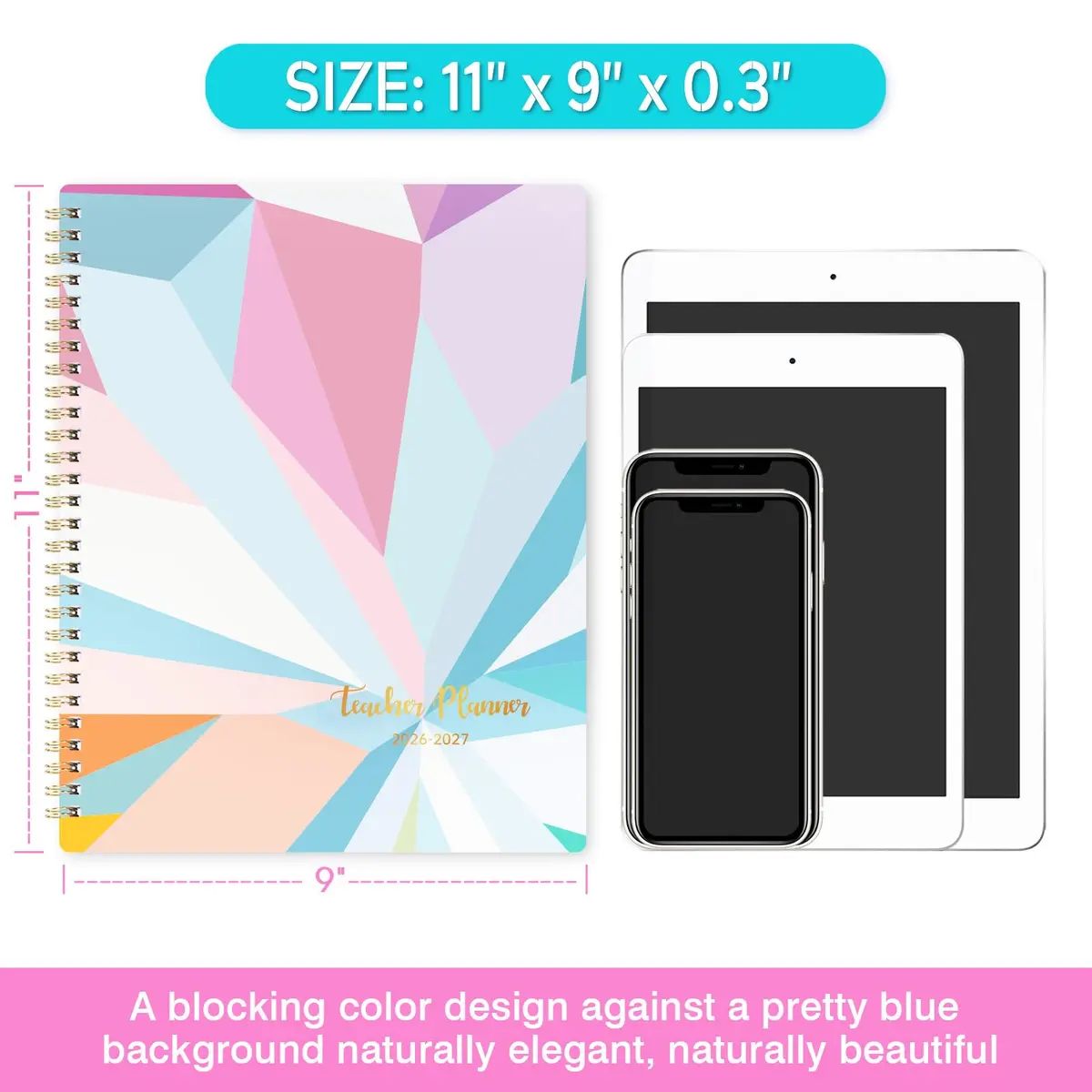 Artfan Teacher Planner 2026-2027 | Weekly & Monthly Schedule for Teachers, 9" x 11" - view 7