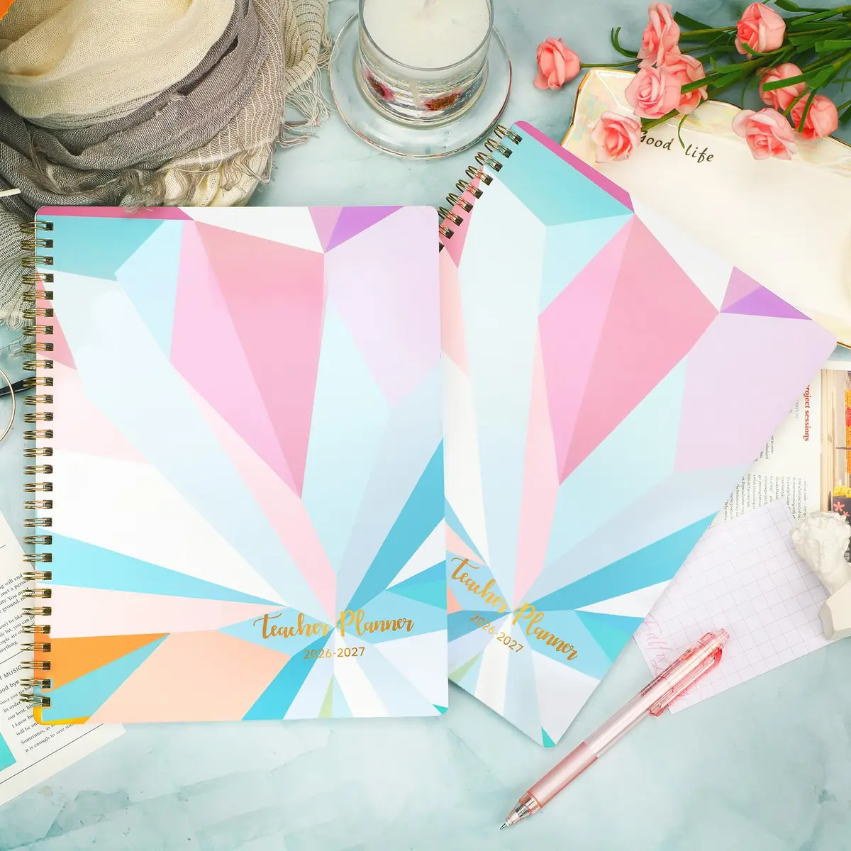 Artfan Teacher Planner 2026-2027 | Weekly & Monthly Schedule for Teachers, 9" x 11" - view 2