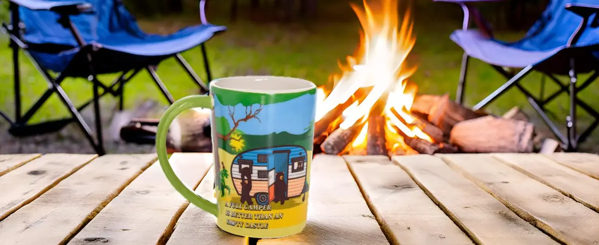 Pine Ridge Black Bear RV Camper Ceramic Mug 12oz | Nature Lover Gift for Campers & Outdoors - view 4