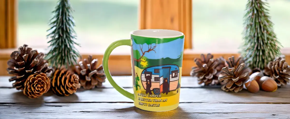 Pine Ridge Black Bear RV Camper Ceramic Mug 12oz | Nature Lover Gift for Campers & Outdoors - view 5