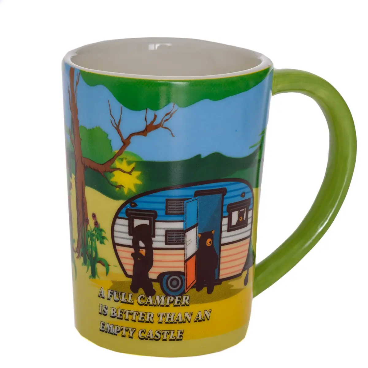 Pine Ridge Black Bear RV Camper Ceramic Mug 12oz | Nature Lover Gift for Campers & Outdoors - main product image