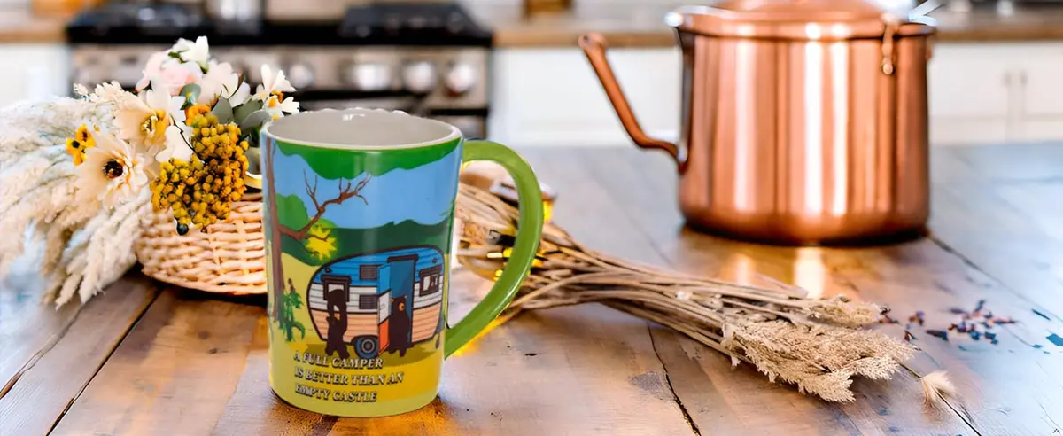 Pine Ridge Black Bear RV Camper Ceramic Mug 12oz | Nature Lover Gift for Campers & Outdoors - view 3