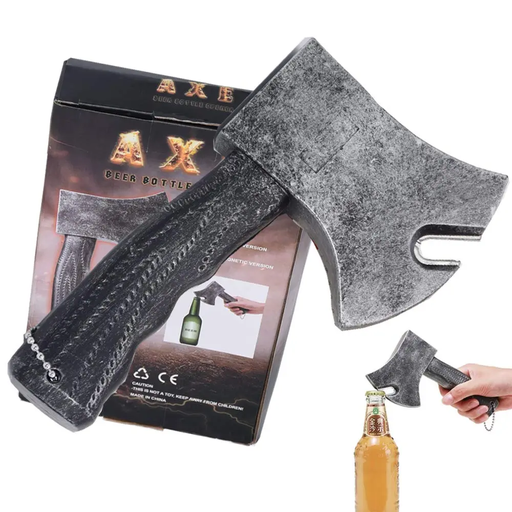 AMJUDOT Refrigerator Magnetic Axe Bottle Opener | Magnetic & Axe Hammer Shape, 18.5 x 10 x 5 cm - view 5