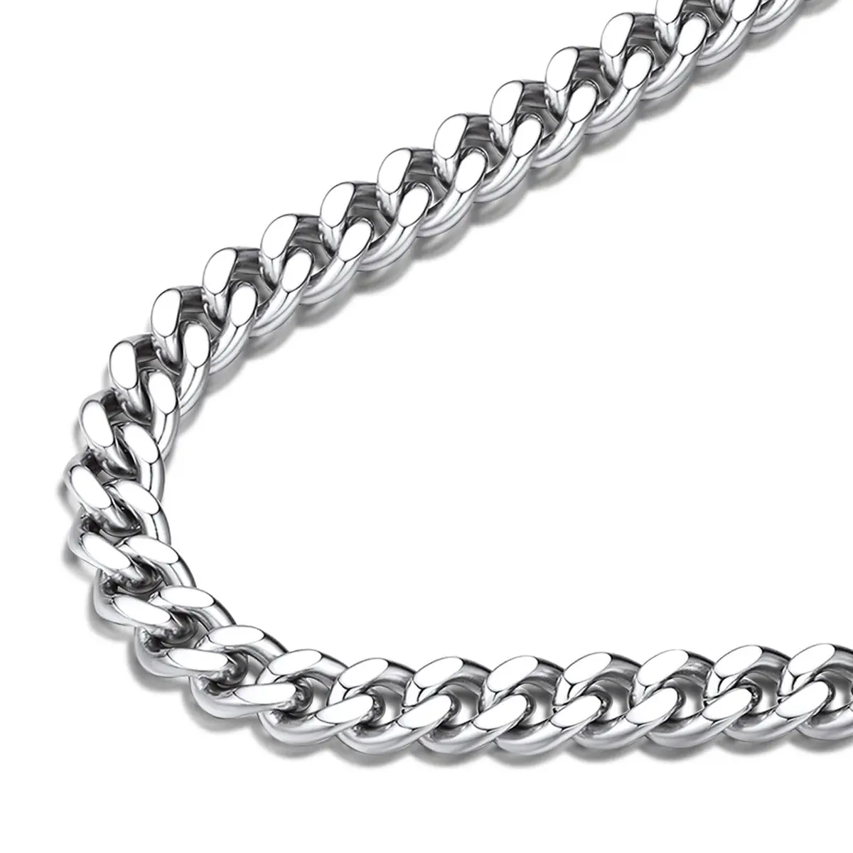 FindChic Cuban Chain for Men & Women 7MM Stainless Steel | Classic Punk Jewelry - main product image