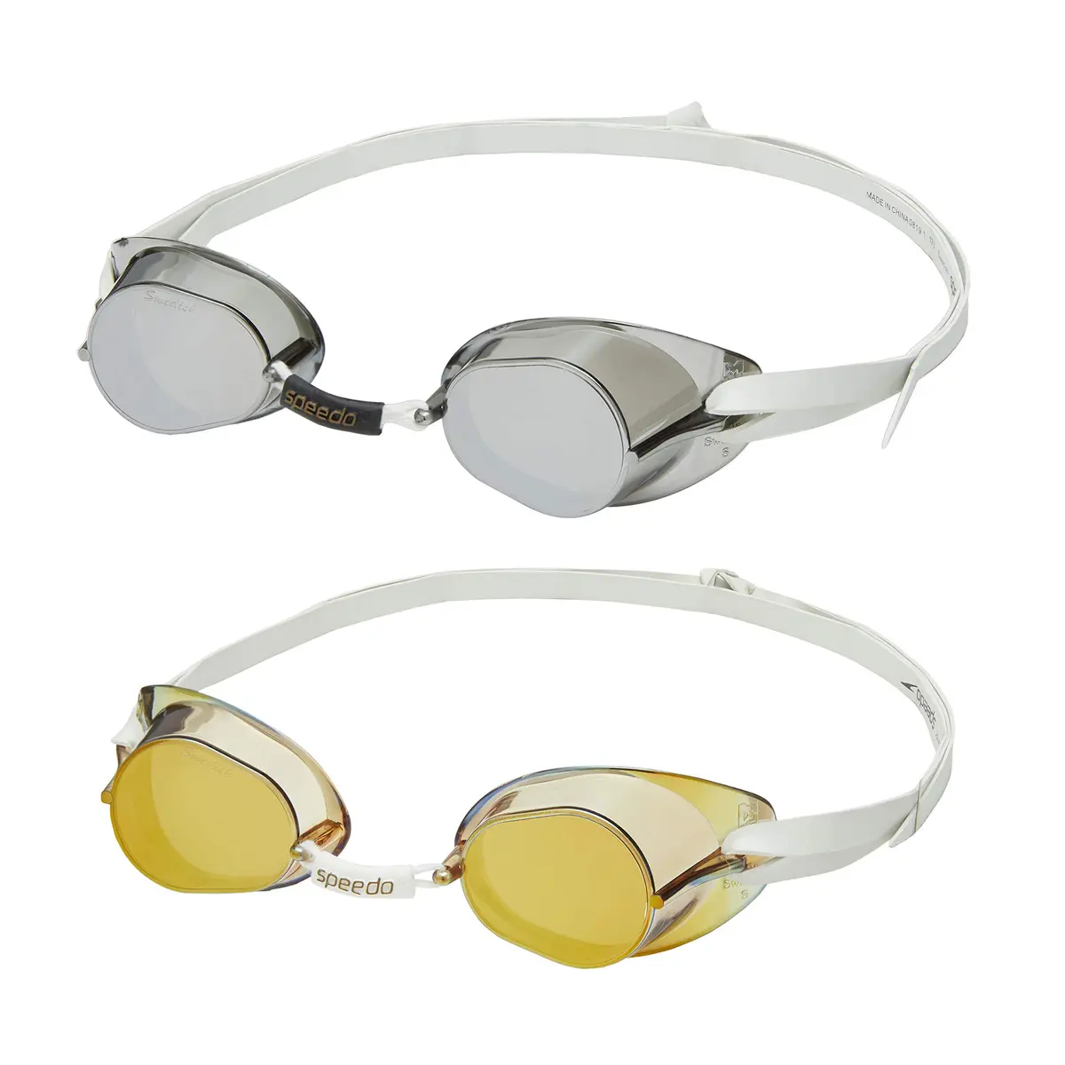 Speedo Unisex-Adult Swedish Swim Goggles | Mirrored, Low-Profile, Self-Assembly - main product image