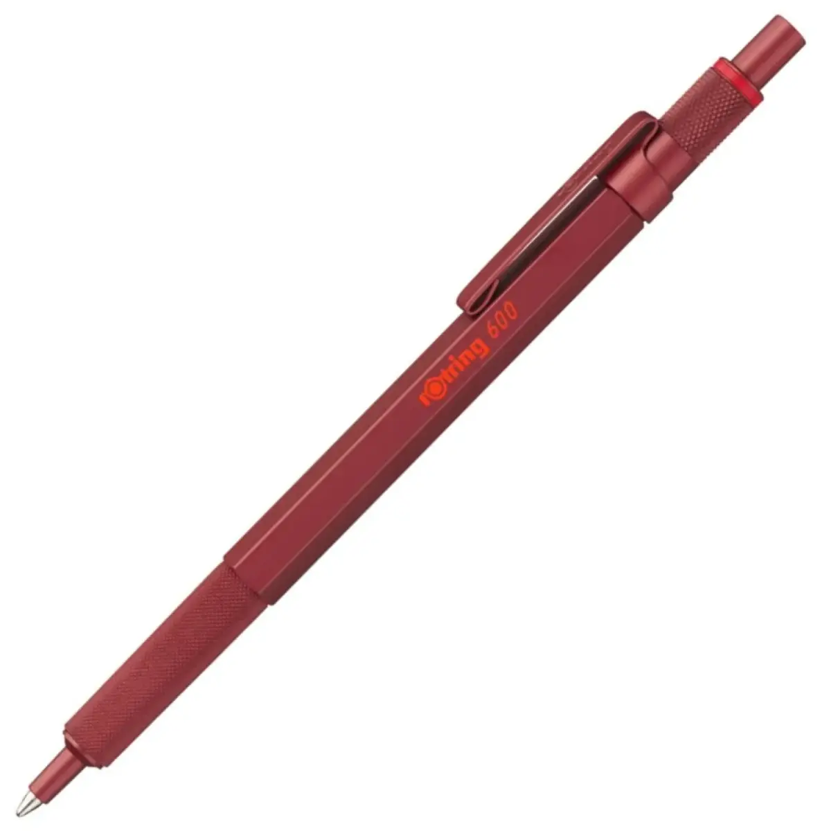 rOtring 600 Ballpoint Pen, Medium Point, Black Ink, Red Barrel, Refillable | Precision Writing Instrument - view 4