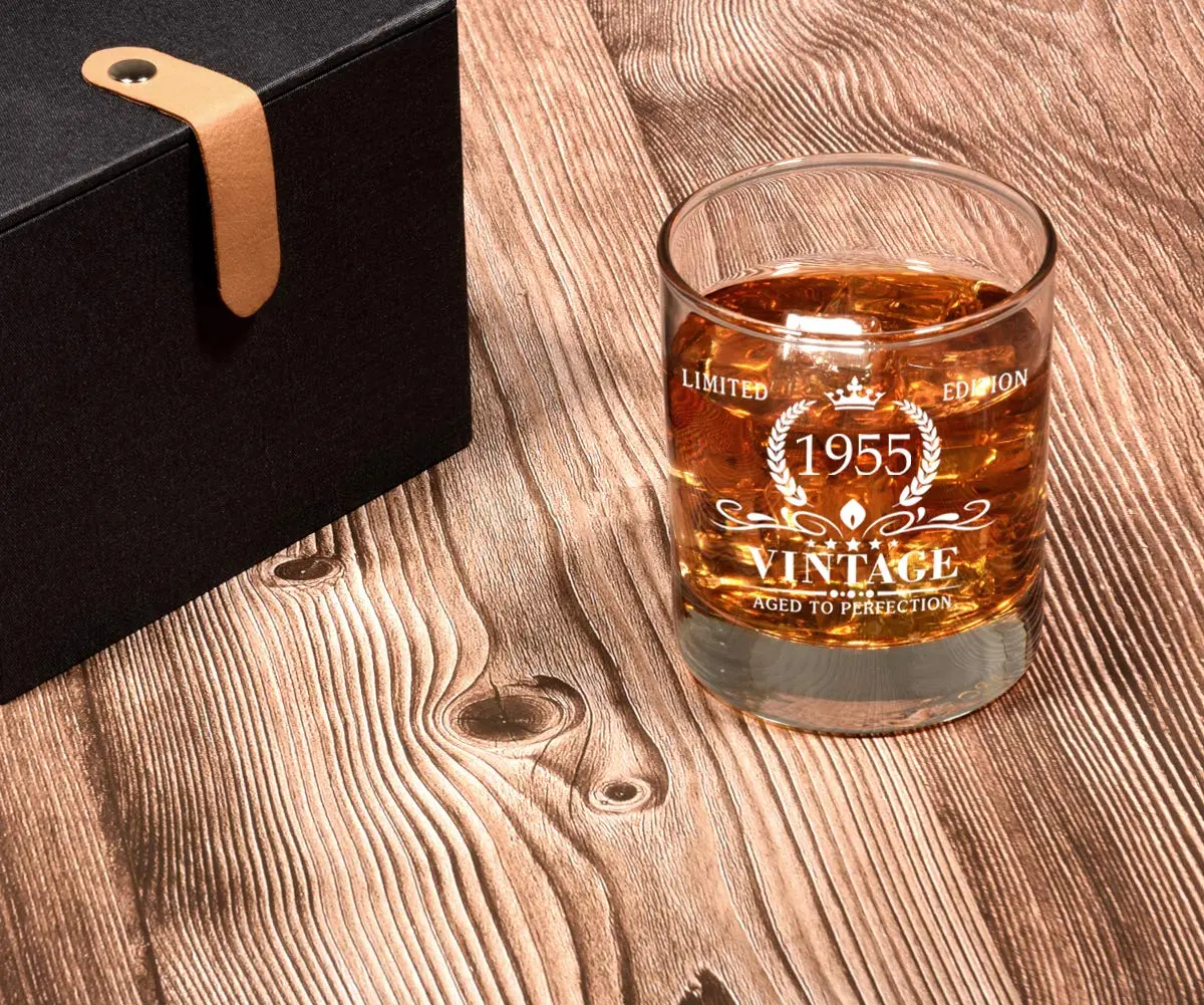 Triwol 71st Birthday Whiskey Glass | Vintage 1955 Gift for Men in India - view 4