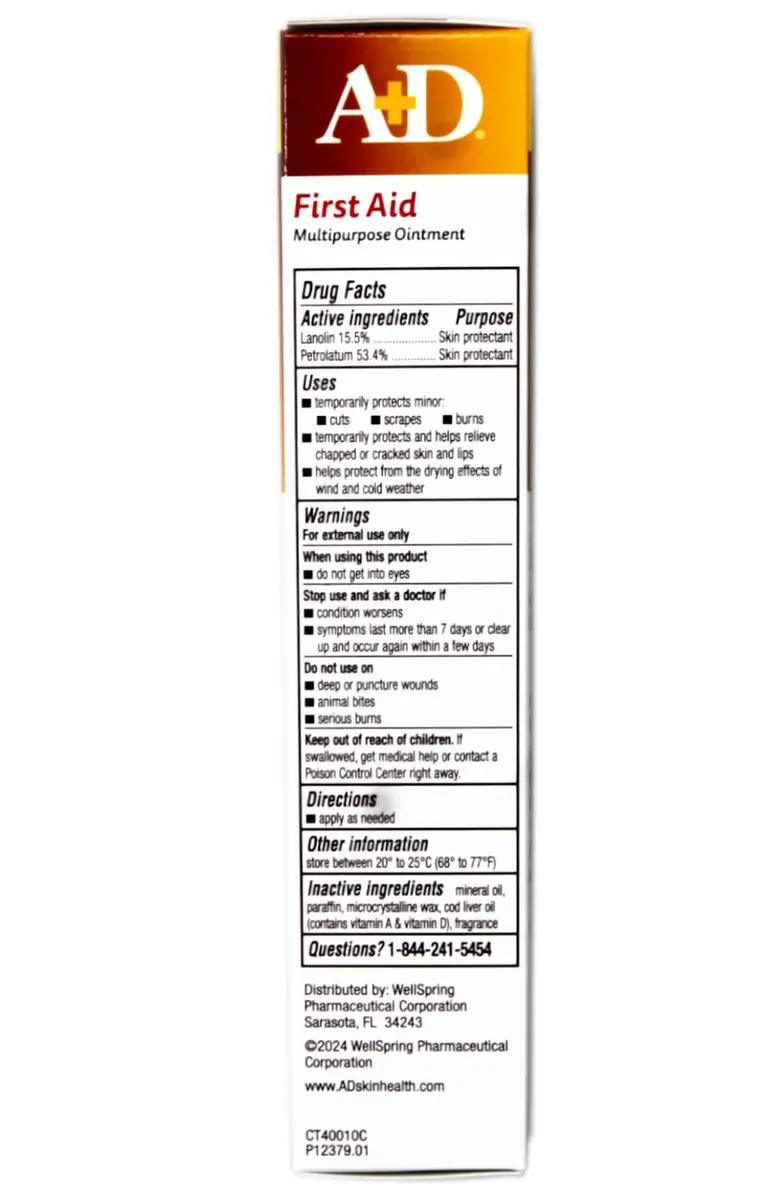 A+D First Aid Ointment 1.5 Oz | Multipurpose Dry Skin Moisturizer & Skin Protectant - view 4
