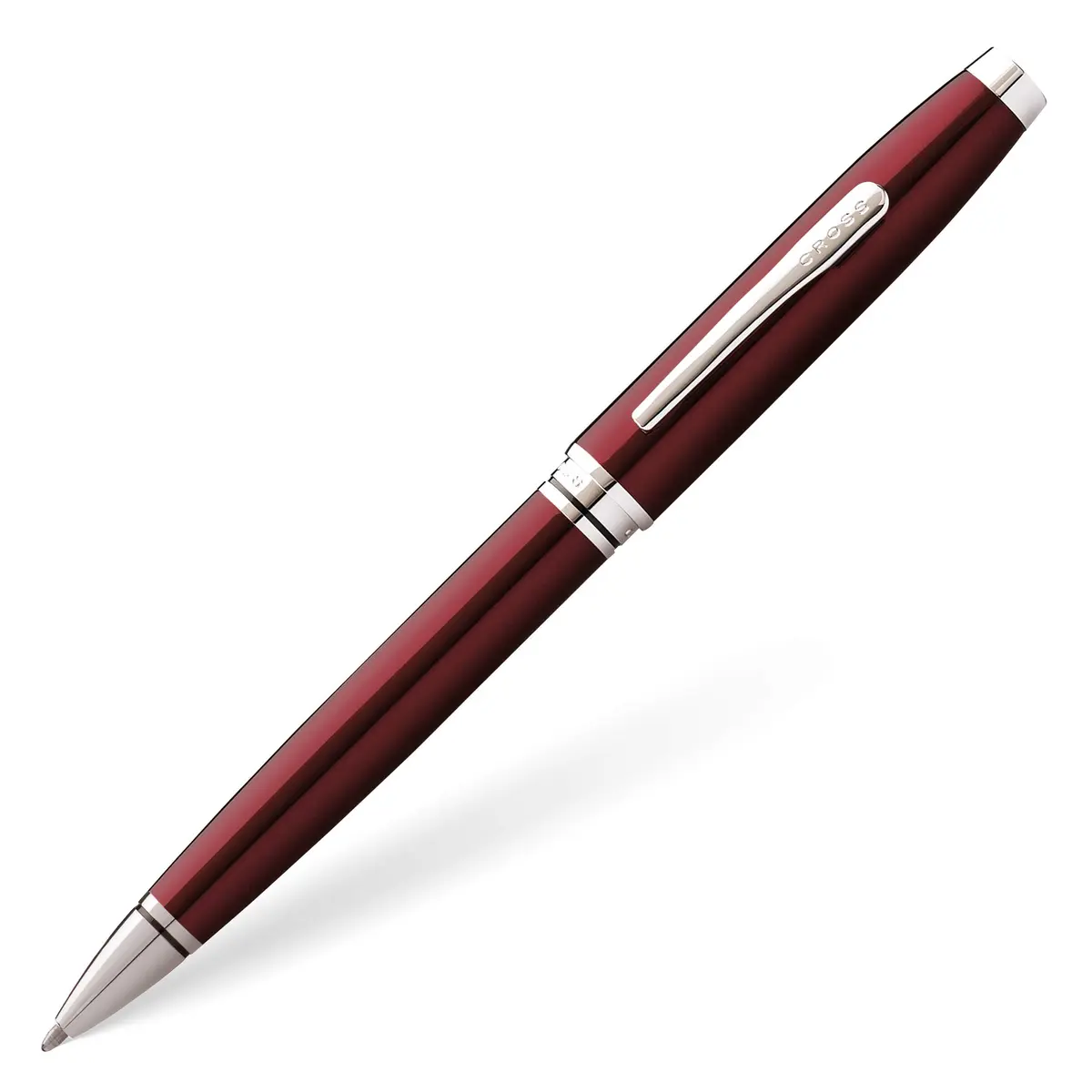 Cross Coventry Ballpoint Pen (Medium Stroke Thickness with Gift Box) Red/Chrome | Classic, Refillable, Gift-Ready - main product image