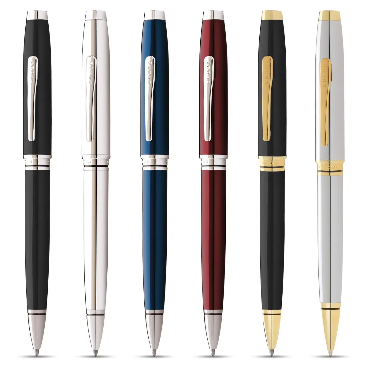 Cross Coventry Ballpoint Pen (Medium Stroke Thickness with Gift Box) Red/Chrome | Classic, Refillable, Gift-Ready - view 3