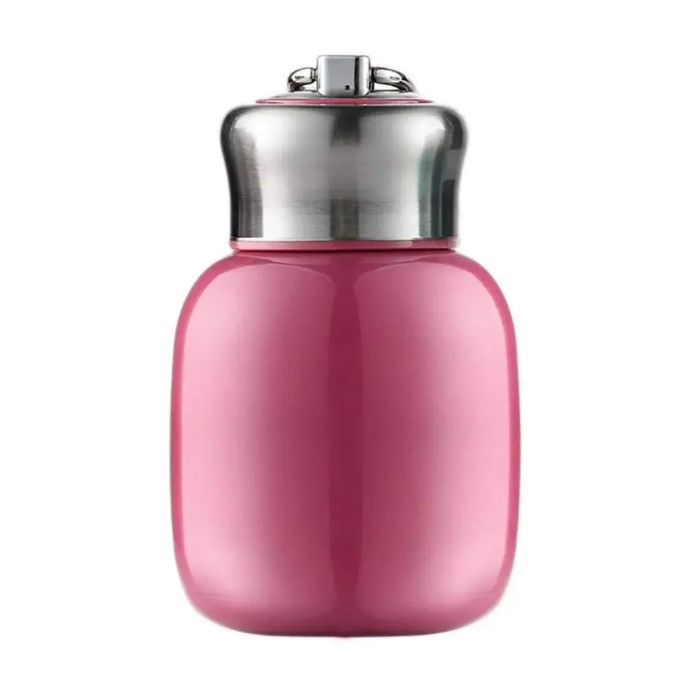 Gets Mini Vacuum Insulated Water Bottle 200ml (7 Oz) | Rose Color, Stainless Steel, Keep Hot/Cold - main product image
