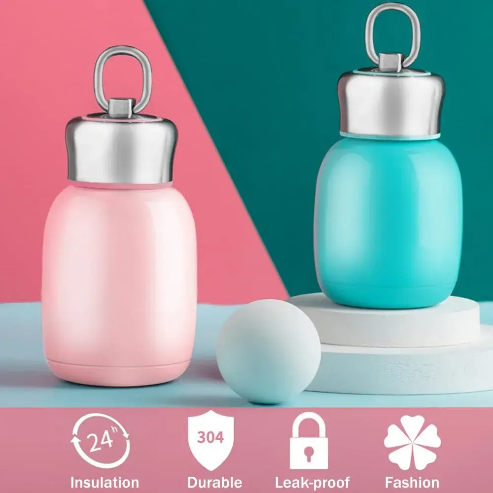 Gets Mini Vacuum Insulated Water Bottle 200ml (7 Oz) | Rose Color, Stainless Steel, Keep Hot/Cold - view 3
