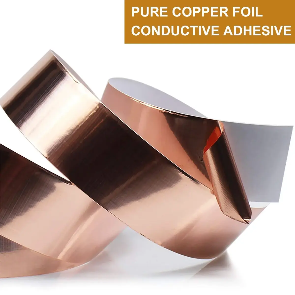 LOVIMAG Copper Foil Tape 25mm x 20m (0.98in x 65.6ft) 2-Pack | Dual Conductive EMI Shielding for Electronics & Crafts - view 2