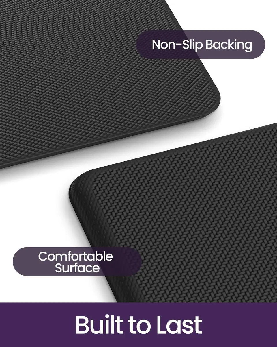 DEXI Anti Fatigue Kitchen Floor Mat Cushioned Standing Runner 48" x 20" (122cm x 51cm) | Reduces Foot, Knee & Back Strain - view 9