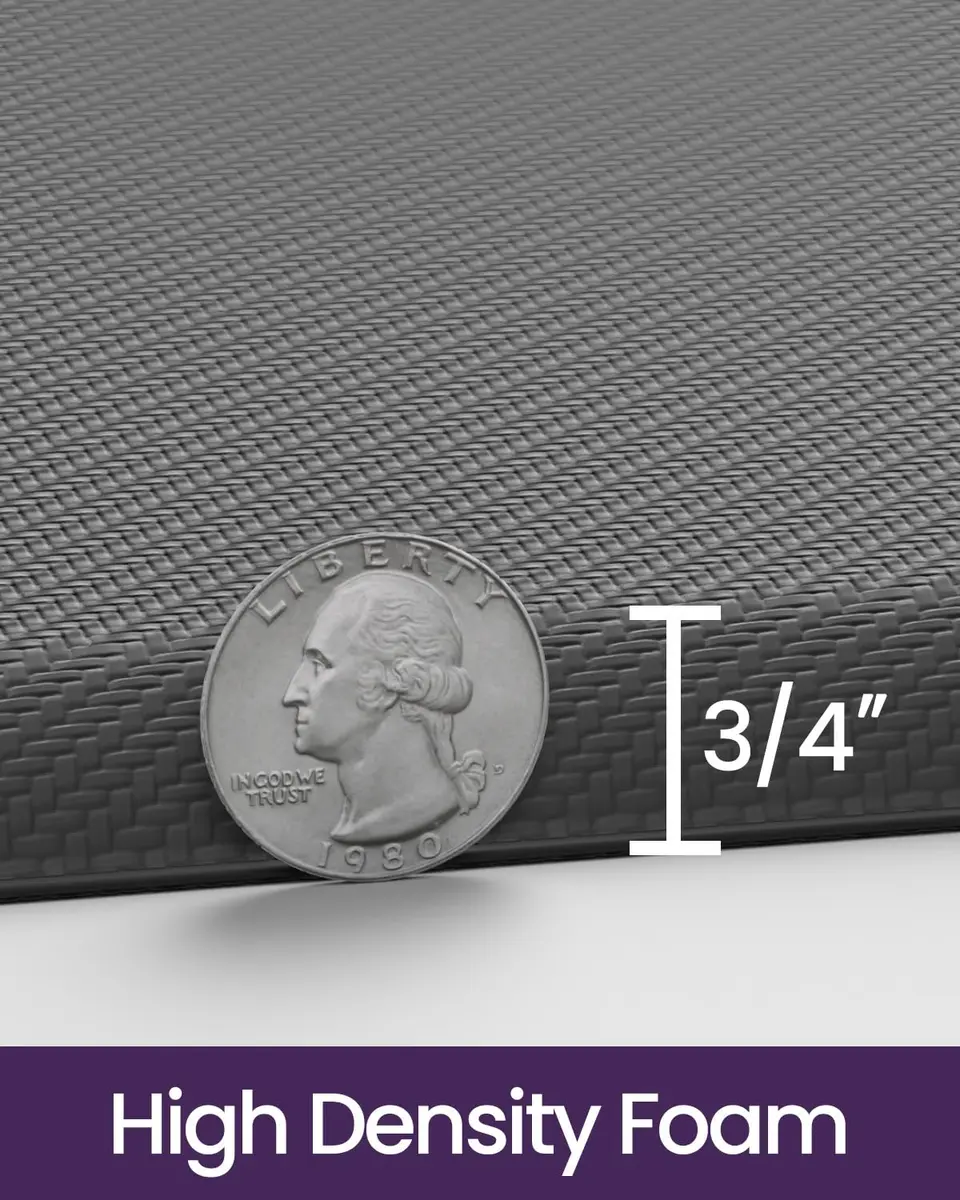 DEXI Anti Fatigue Kitchen Floor Mat 48x20 Inches (122x51 cm) | Cushioned Standing Runner for Kitchen, Office, Laundry - view 6