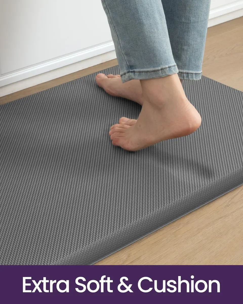 DEXI Anti Fatigue Kitchen Floor Mat 48x20 Inches (122x51 cm) | Cushioned Standing Runner for Kitchen, Office, Laundry - view 7