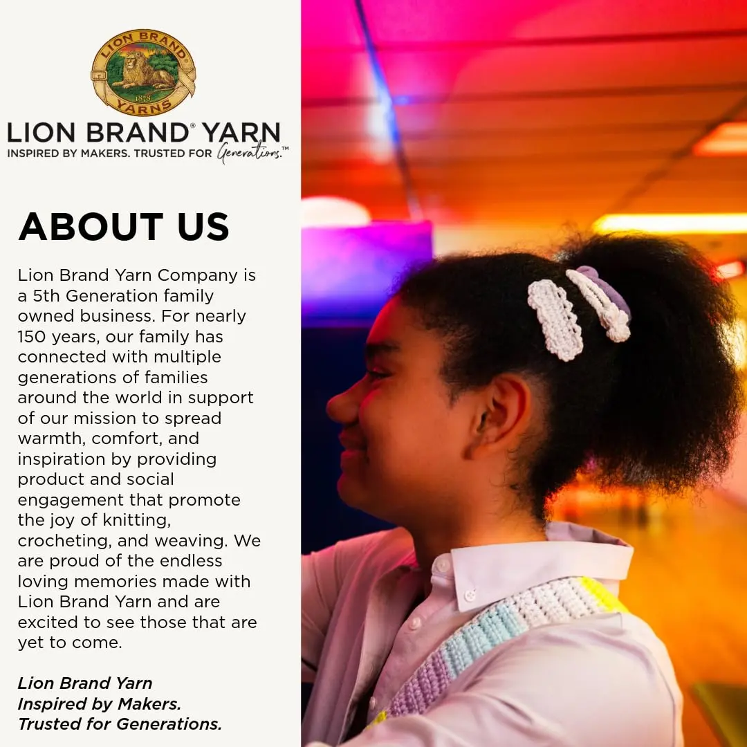Lion Brand Yarn, DIY Glow, Glow in the Dark Yarn, Natural Off White | Glow in the Dark Effect for Nighttime Projects - view 8
