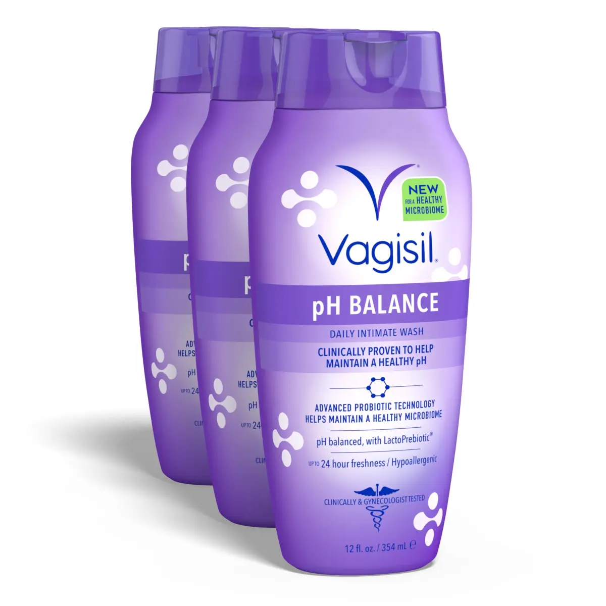 Vagisil pH Balance Feminine Wash LactoPrebiotic 360ml (12 Fl Oz) | Gynecologist Tested - main product image
