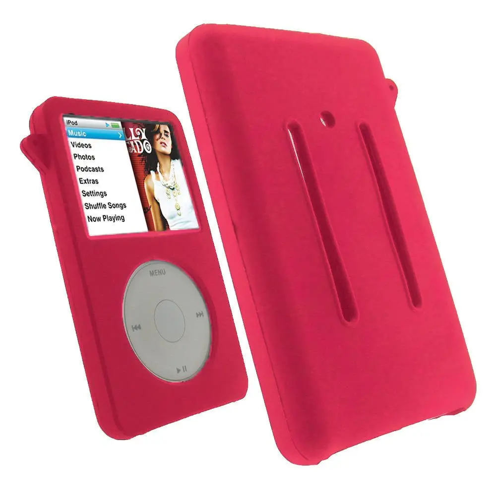 BestforYou Silicone Skin Case Cover for iPod Classic 6th 7th 80GB 120GB 160GB | Thin 10.5mm Version in Red - view 2
