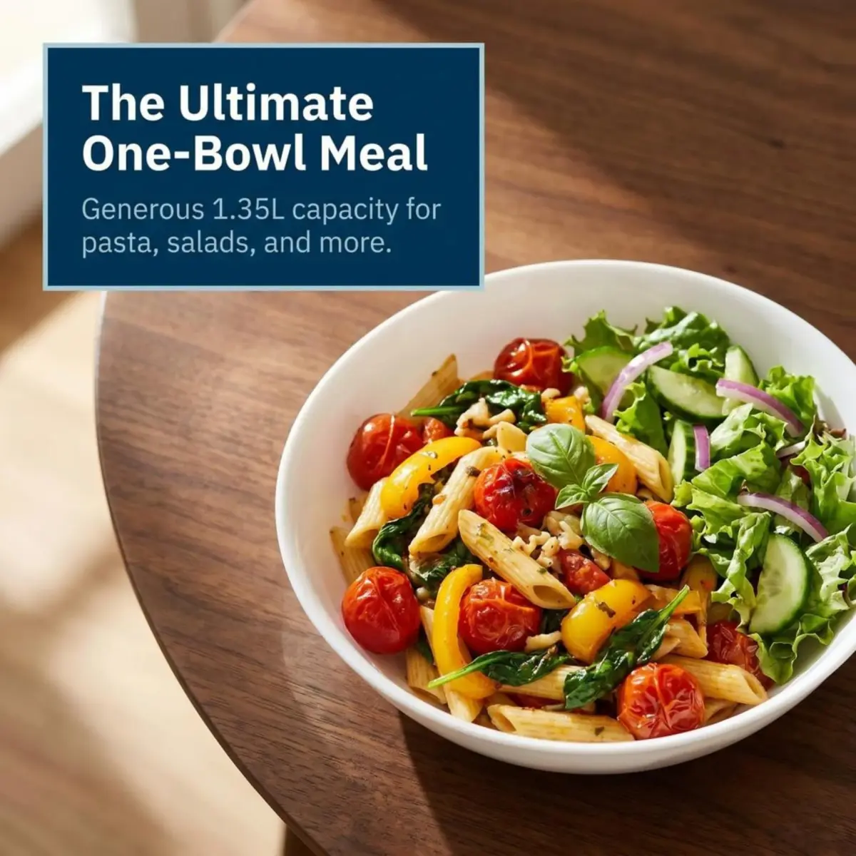 Corelle 4-Pc Meal Bowls Set 1330ml (46 Fl Oz) | Vitrelle Strong Glass for Daily Use - view 2