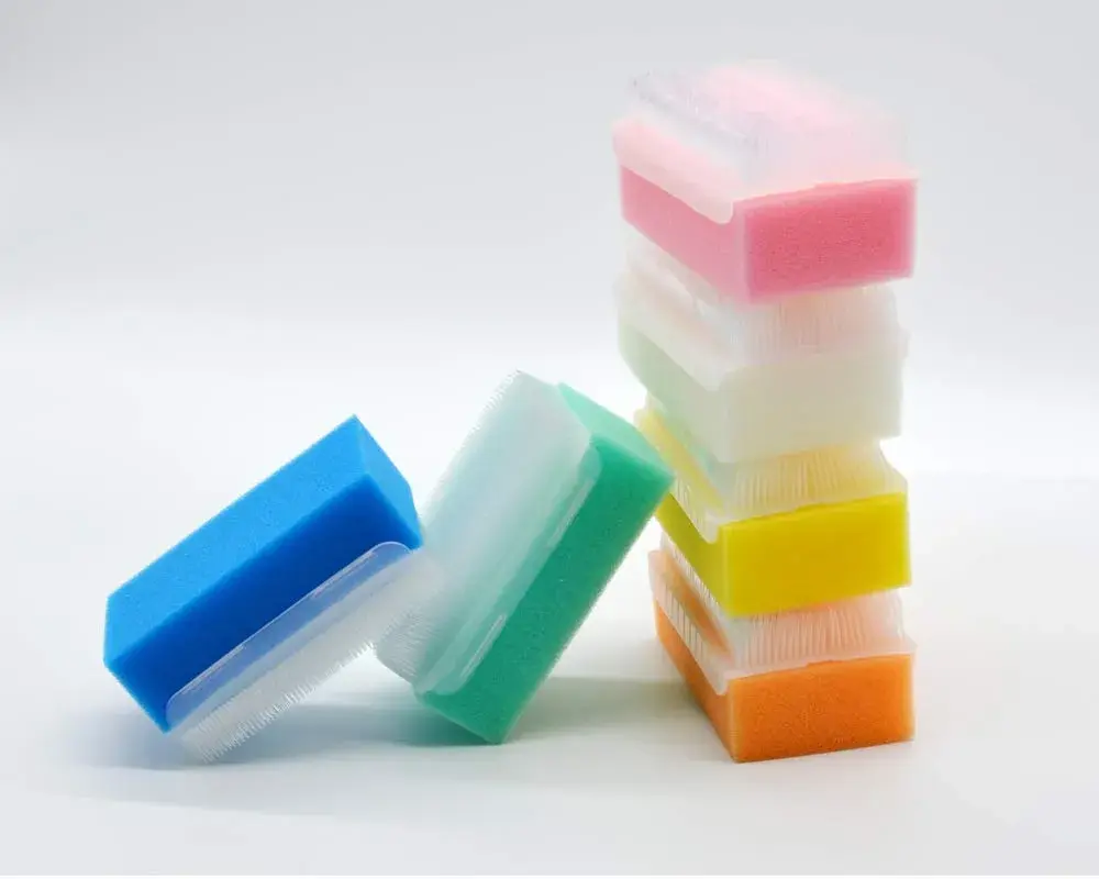 wellgler OT Sensory Brush & Sponge 12-Pack | Gentle Foam Scrub for Babies & Therapy - view 9