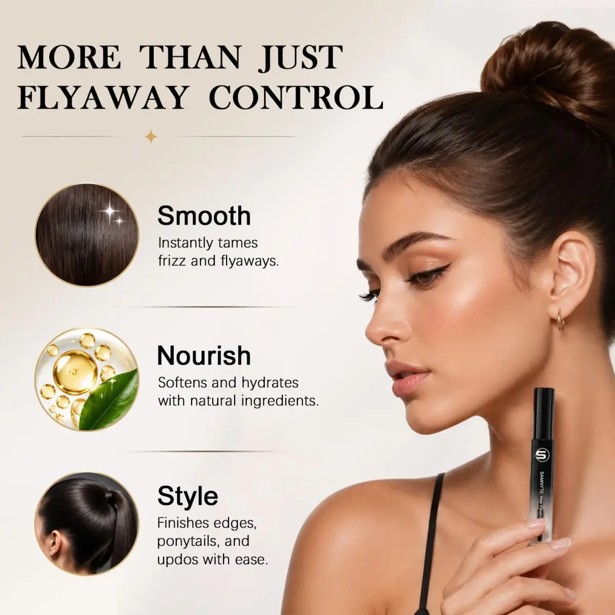 Samnyte Hair Finishing Stick 2 Pack - 36ml (1.4 Fl Oz) | Tames Flyaways & Baby Hairs - view 4