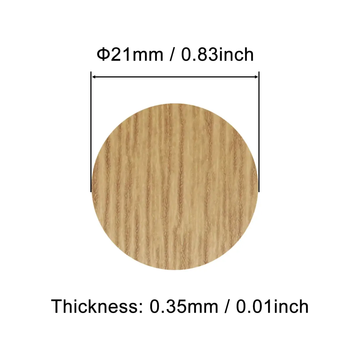 VictorsHome Self-Adhesive Screw Hole Stickers Maple 21mm (0.83 Inch) | 108 Pcs for Furniture & Cabinets - view 2