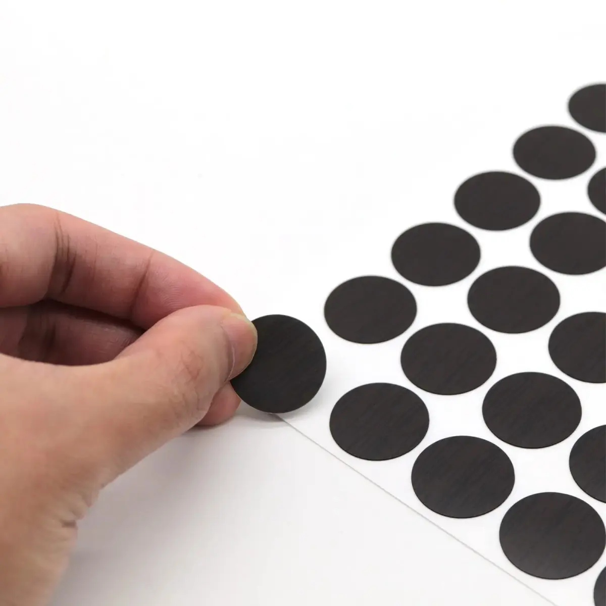 VictorsHome Black Screw Hole Stickers 21mm (0.83 Inch) | Covers Screw Holes for Furniture & Cabinets - view 3