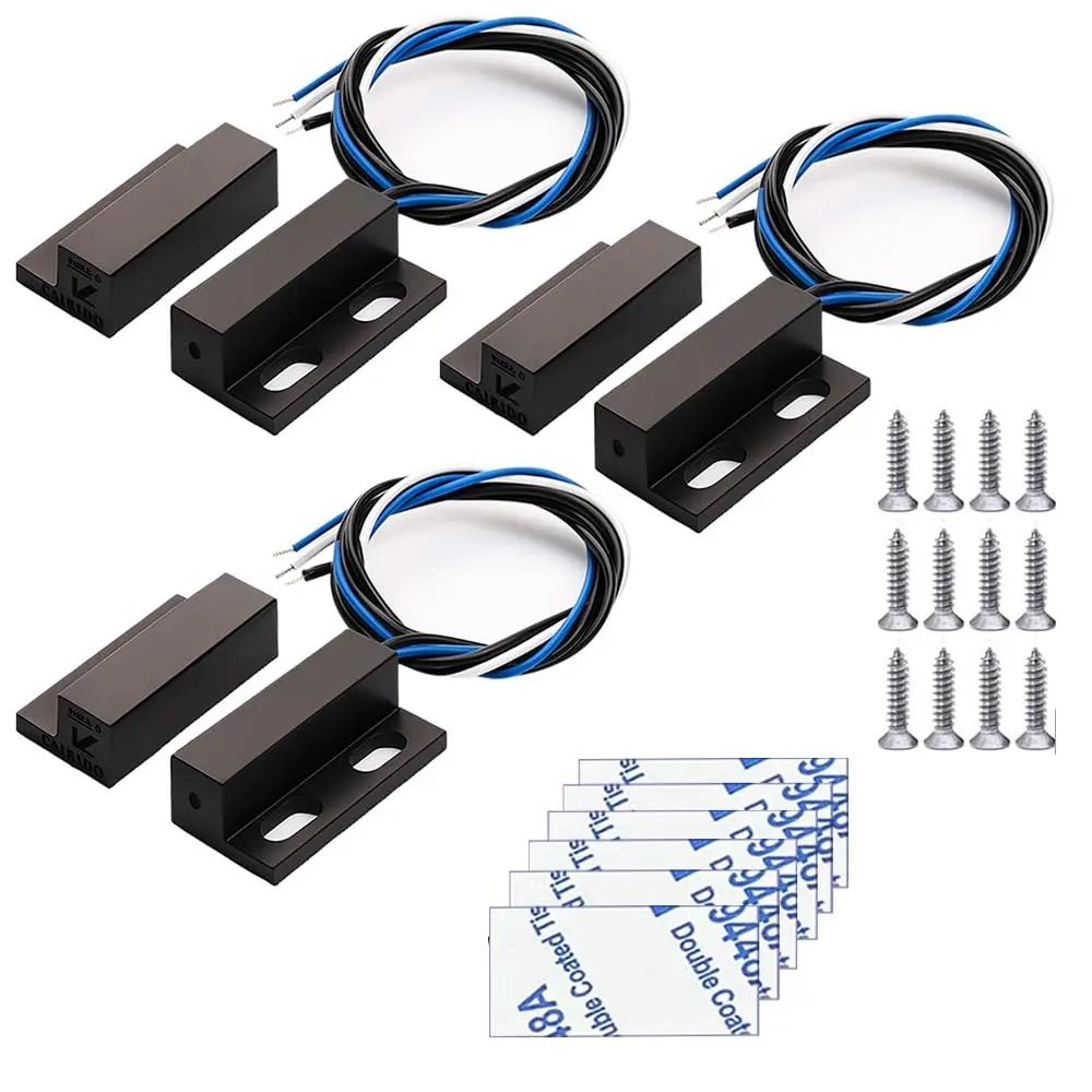 Gebildet Magnetic Switch Recessed Door Sensor 29mm | NO/NC Black Access Control - main product image