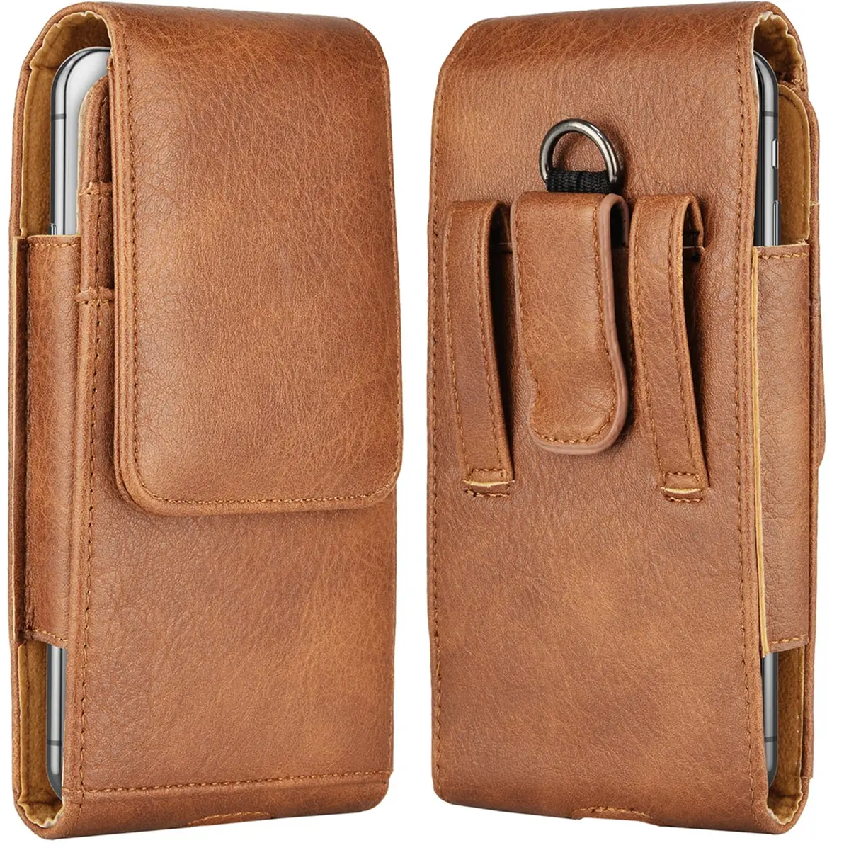 Takfox Leather Belt Holster Pouch for Samsung Galaxy S25 Ultra S24 Plus S23 S22 S21 S20 FE 5G Note 20 J7 J3, 17.3 cm (6.8 inch) | RFID Blocking - view 9