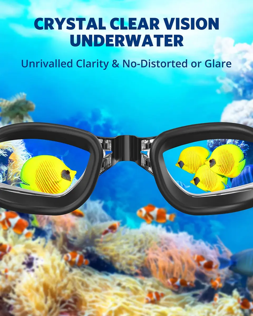 Aegend Clear 2 Pack Swimming Goggles | Anti-Fog UV Protection Wide Vision - view 7