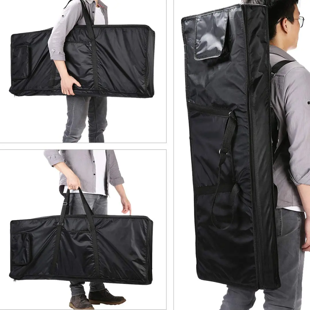 ONCHSH 61 Key Keyboard Gig Bag Waterproof 39×16×6 Inch | Heavy-Duty, Portable & Smart Organization - view 4