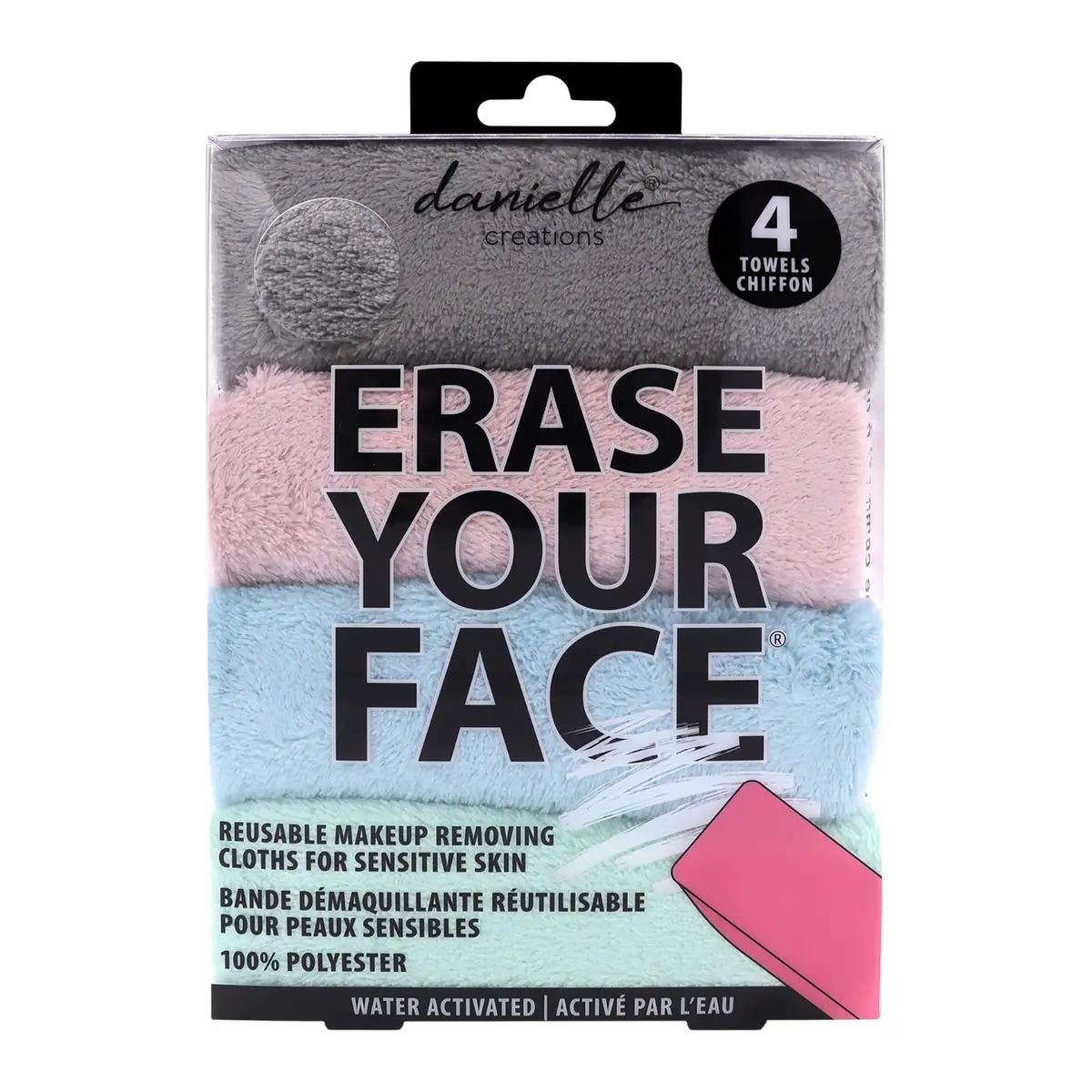 Erase Your Face Make-up Removing Cloths | Reusable Microfiber Cloths for All Skin Types - main product image