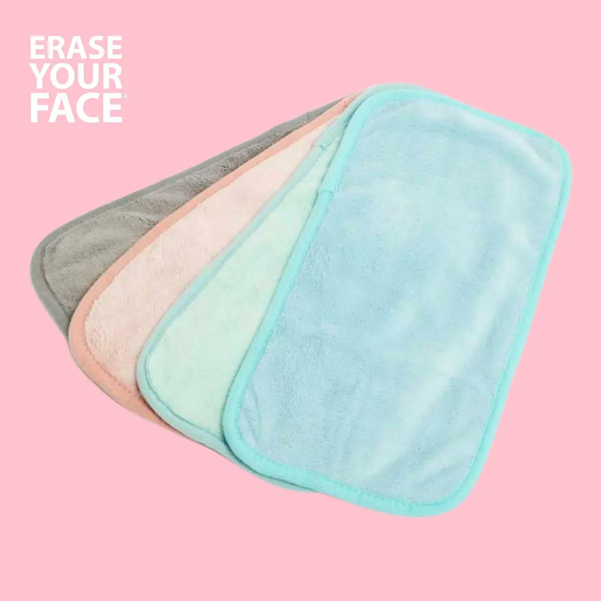 Erase Your Face Make-up Removing Cloths | Reusable Microfiber Cloths for All Skin Types - view 7