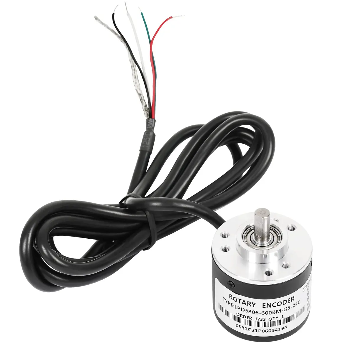 Signswise Incremental Optical Rotary Encoder for Arduino 600P/R 5-24V | Precise Displacement Measurement - main product image