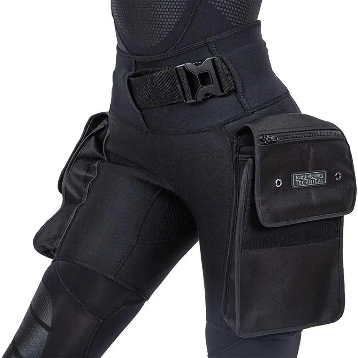Fourth Element Technical Shorts Small Black | Durable Over Wetsuit for Divers - view 2